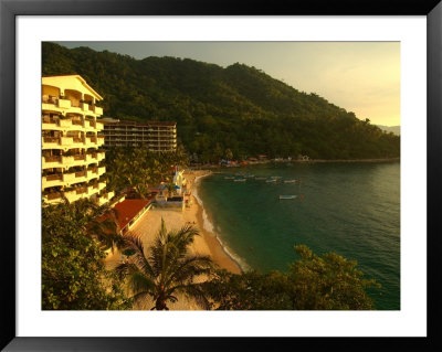 La Jolla De Mismaloya Hotel In Mismaloya Bay At Sunset, Puerto Vallarta, Mexico by Anthony Plummer Pricing Limited Edition Print image