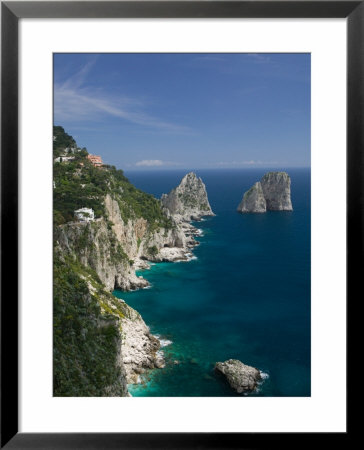 Faraglioni Rocks, Capri, Bay Of Naples, Campania, Italy by Walter Bibikow Pricing Limited Edition Print image