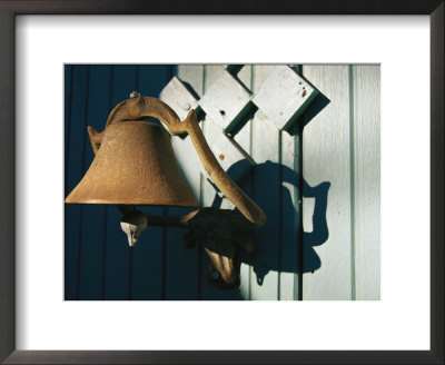 A Weathered Bell Along An Alleyway In Old Santa Fe by Stephen St. John Pricing Limited Edition Print image