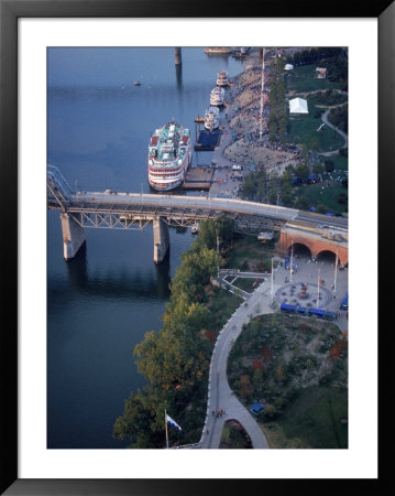 Aerial Of Riverboat, Cincinnati, Oh by Jeff Friedman Pricing Limited Edition Print image