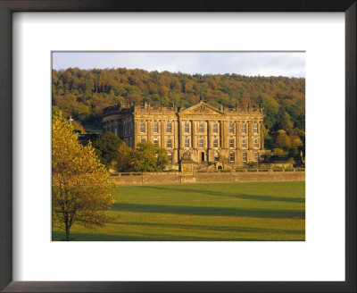 West Elevation, Chatsworth House In Autumn, Derbyshire, England by Nigel Francis Pricing Limited Edition Print image