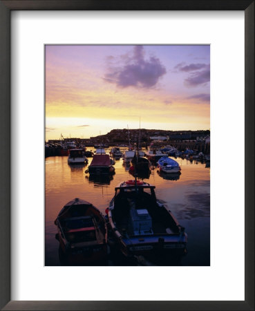Harbour At Sunset, West Bay, Dorset, England, Uk, Europe by Firecrest Pictures Pricing Limited Edition Print image