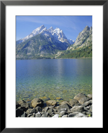 Tetons And Jenny Lake, Grand Teton National Park, Wyoming, Usa by G Richardson Pricing Limited Edition Print image