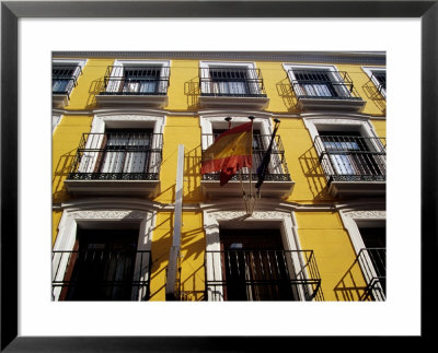 Wrought-Iron Balconies On City Buildings Facade, Madrid, Spain by Krzysztof Dydynski Pricing Limited Edition Print image