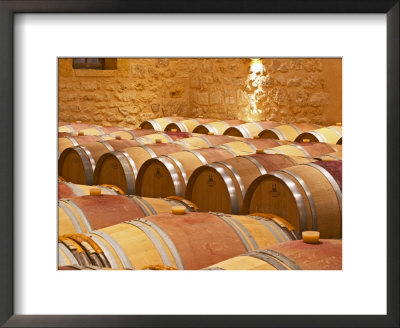 Wine Cellar, Barriques Barrels, Chateau Grand Mayne, Saint Emilion, Bordeaux, France by Per Karlsson Pricing Limited Edition Print image