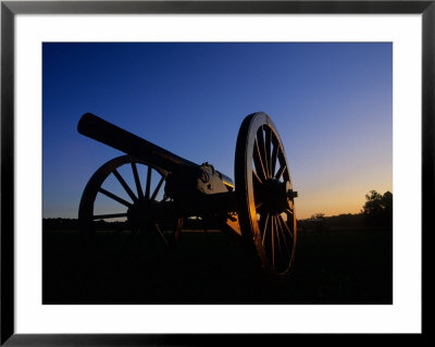 Sunset On Cannon In Manassas Battlefield Park, Prince William County, Virginia, Usa by Kenneth Garrett Pricing Limited Edition Print image