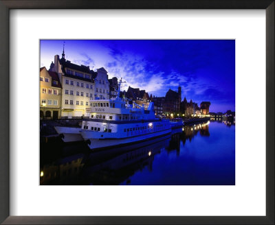 Town View, Stara Motlawa River, Gdansk, Pomerania by Walter Bibikow Pricing Limited Edition Print image
