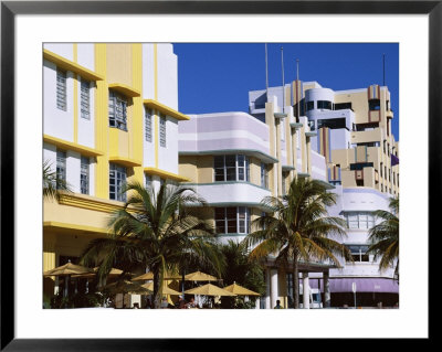 Art Deco District, Ocean Drive, Miami Beach, Florida, United States Of America (Usa), North America by Amanda Hall Pricing Limited Edition Print image