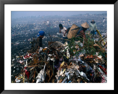Families Collecting Rubbish On Valenzuala Dump, Quezon City, Rizal, Philippines by Richard I'anson Pricing Limited Edition Print image