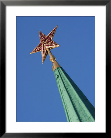 Stalin-Era Red Star On Top Of One Of Kremlin Towers, Moscow, Russia by Jonathan Smith Pricing Limited Edition Print image