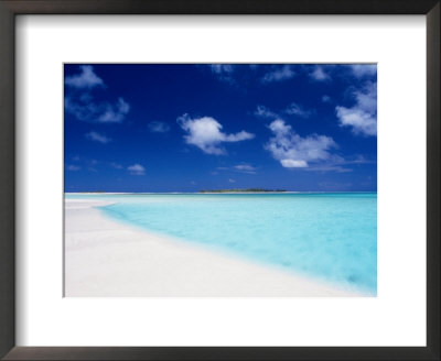 Sand Bar Near Maina Motu (Small Island) In Aitutaki Lagoon, Aitutaki, Cook Islands by Grant Dixon Pricing Limited Edition Print image
