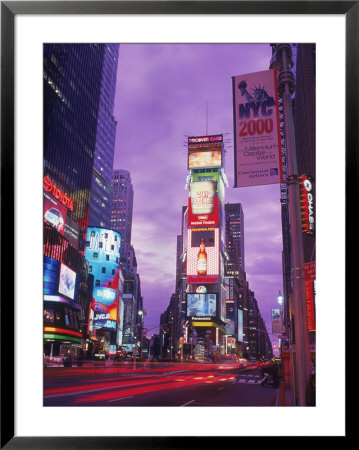 Millennium Sign And Times Sq At Night, Nyc by Rudi Von Briel Pricing Limited Edition Print image