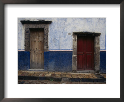 View Of Doorways In San Miguel De Allende, Mexico by Gina Martin Pricing Limited Edition Print image