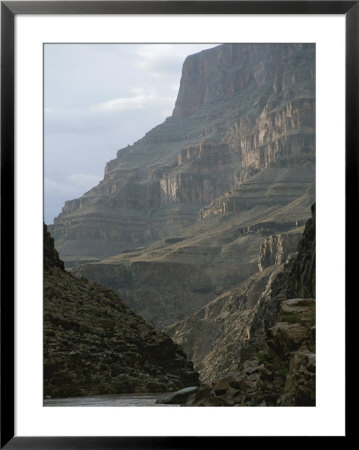 Hazy View Of The Grand Canyon Looking Up From A Raft On The Colorado by Todd Gipstein Pricing Limited Edition Print image