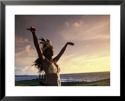 Polynesian Dancer On Easter Island, Chile by Angelo Cavalli Pricing Limited Edition Print image