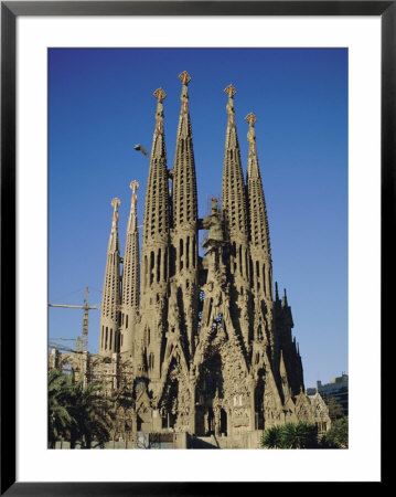 La Sagrada Familia, Gaudi Cathedral, Barcelona, Catalonia (Cataluna) (Catalunya), Spain, Europe by Adina Tovy Pricing Limited Edition Print image