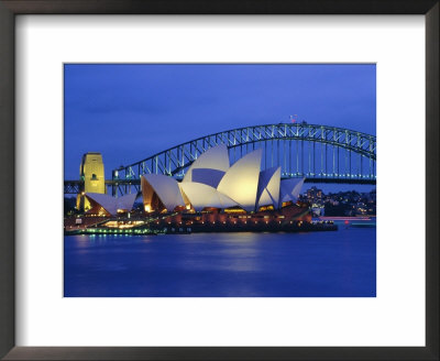 Opera House And Sydney Harbour Bridge, Sydney, New South Wales, Australia by Gavin Hellier Pricing Limited Edition Print image