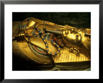 Golden Coffin Of Tutahkhamun, Valley Of The Kings, Egypt by Kenneth Garrett Pricing Limited Edition Print image