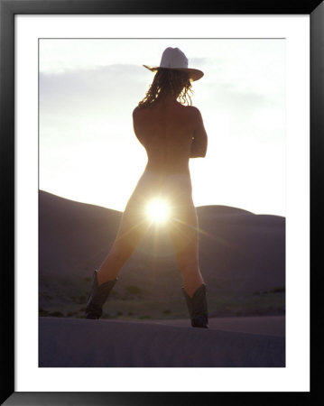 Great Sand Dunes, Co, Sun Behind Nude Woman by Tomas Del Amo Pricing Limited Edition Print image