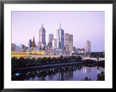 The City Skyline From Southgate, Melbourne, Victoria, Australia by Gavin Hellier Pricing Limited Edition Print image