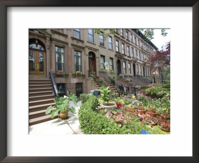 Brownstone In Brooklyn, New York, Usa by Lynn Seldon Pricing Limited Edition Print image
