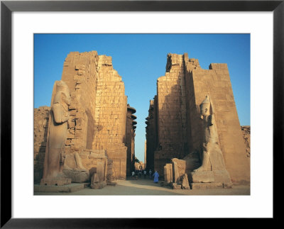 Statues Of Karnak, Temple Of Luxor, Egypt by Michael Howell Pricing Limited Edition Print image
