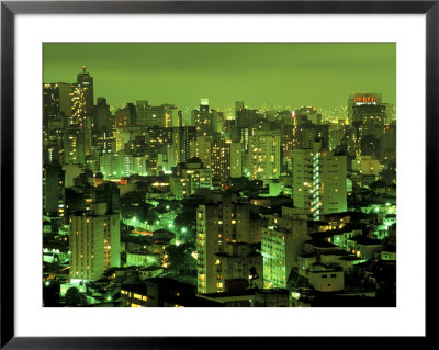 Evening View Of Sao Paulo, Brazil by Steven Emery Pricing Limited Edition Print image