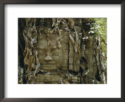 Temple Ruins Covered With Tree Roots by W. E. Garrett Pricing Limited Edition Print image