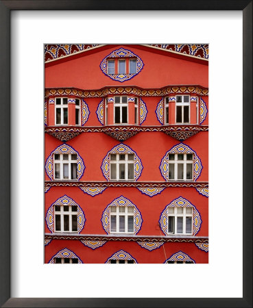 Facade Of Cooperative Bank Building, Ljubljana, Slovenia by Richard I'anson Pricing Limited Edition Print image