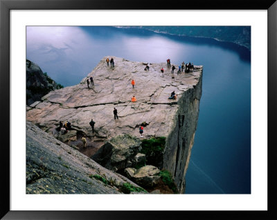 Preikestolen (Pulpit Rock) With Lysefjord 604M Below, Lysefjord, Norway by Cornwallis Graeme Pricing Limited Edition Print image