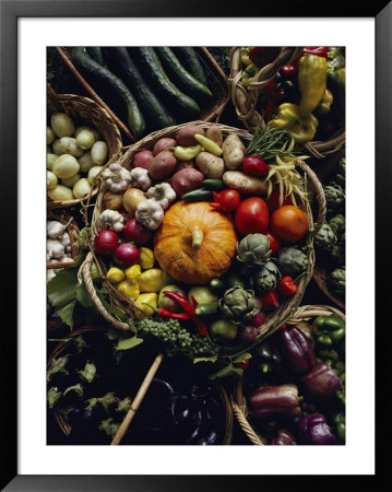 Various Vegetables In A Basket At The Tilth Festival In Seattle by Sam Abell Pricing Limited Edition Print image