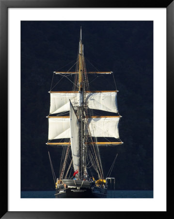 Spirit Of New Zealand Tall Ship, Marlborough Sounds, South Island, New Zealand by David Wall Pricing Limited Edition Print image