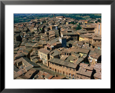 Rooftops And Buildings Of City, Siena, Italy by Bethune Carmichael Pricing Limited Edition Print image