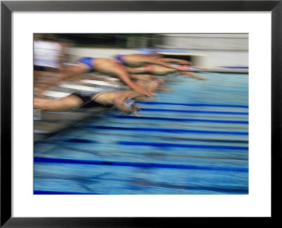 Swimming Competition by Tibor Fischl Pricing Limited Edition Print image