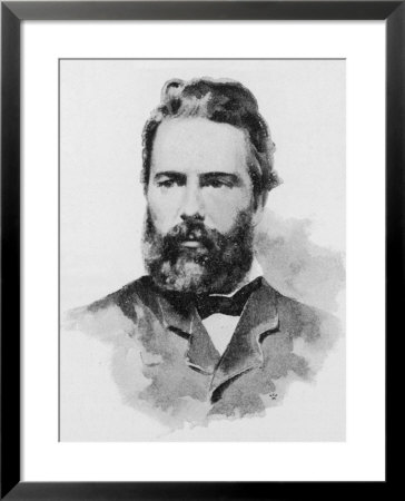 Herman Melville American Writer by Dewey Pricing Limited Edition Print image