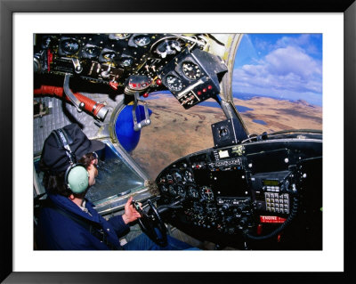 Pilot In Cockpit Of Grumman Goose, United States Of America by Scott Darsney Pricing Limited Edition Print image