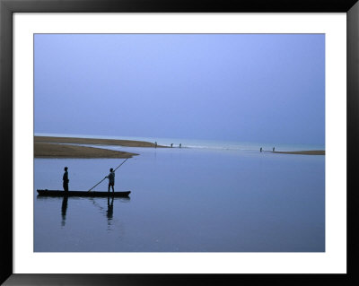 Fishermen In Canoe, Aneho, Maritime, Togo by Jane Sweeney Pricing Limited Edition Print image