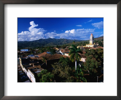 Township With Sierra Del Escambray In Distance, Trinidad, Sancti Spiritus, Cuba by Shannon Nace Pricing Limited Edition Print image