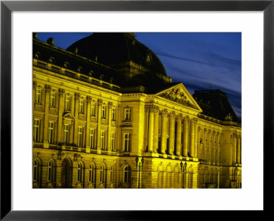 19Th Century Palais Royal (Royal Palace) In Brussels At Twilight, Brussels, Belgium by Jean-Bernard Carillet Pricing Limited Edition Print image