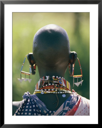 Portrait Of An Elaborately Dressed African Seen From Behind by Karen Kasmauski Pricing Limited Edition Print image