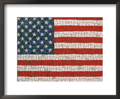 American Flag In Mosaic by Rudi Von Briel Pricing Limited Edition Print image