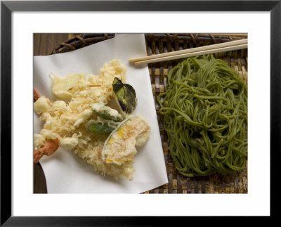 Soba Noodles And Prawn Tempura, Kyoto, Japan by Greg Elms Pricing Limited Edition Print image