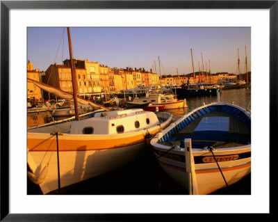 Boats At Port, St. Tropez, France by Barbara Van Zanten Pricing Limited Edition Print image