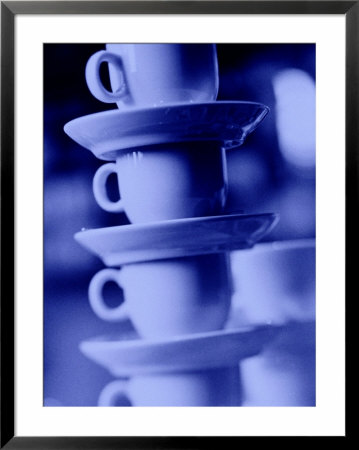 Stacked Coffee Cups, Rotterdam, Netherlands by Walter Bibikow Pricing Limited Edition Print image