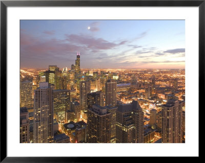 Aerial View Of The Loop, Chicago, Il by Walter Bibikow Pricing Limited Edition Print image