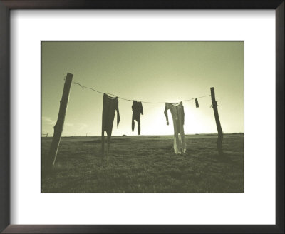 Clothes Hung Out To Dry At The Prairie Homestead by John Coletti Pricing Limited Edition Print image