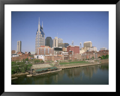 City Skyline And The Cumberland River, Nashville, Tennessee, United States Of America by Gavin Hellier Pricing Limited Edition Print image