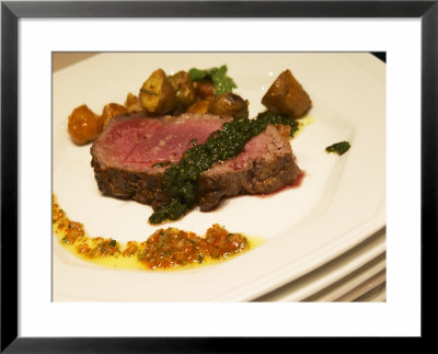 A Slice Of Roast Beef And Herb Sauce, Buenos Aires, Argentina by Per Karlsson Pricing Limited Edition Print image