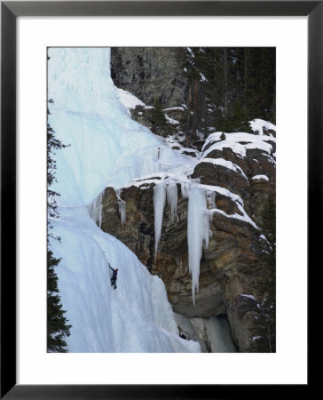 Lake Louise, Ice, Rock Climbing by Keith Levit Pricing Limited Edition Print image