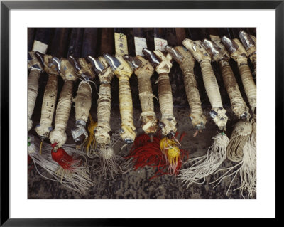 Kung Fu Sword Handles And Tassels Used At The Ta Gou Academy by Eightfish Pricing Limited Edition Print image